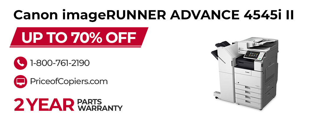 buy the Canon imageRUNNER ADVANCE 4545i II save up to 70% off