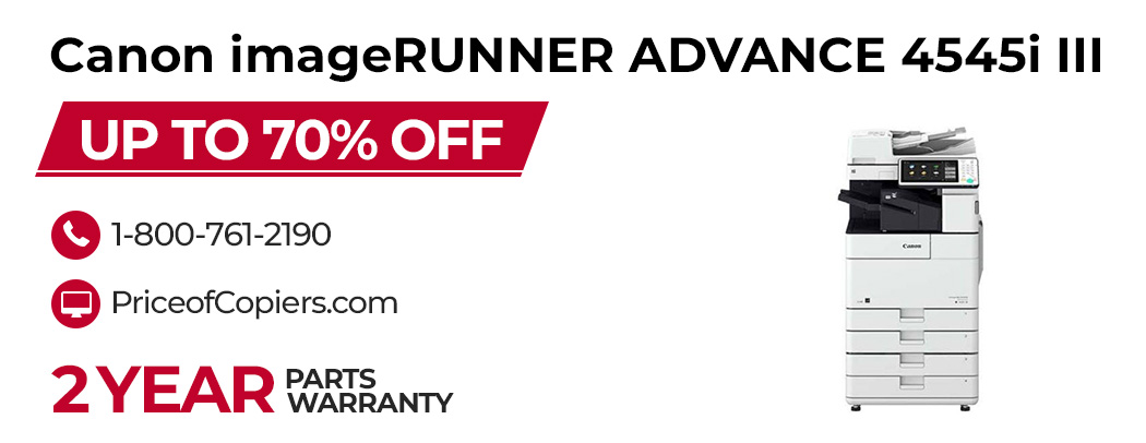 buy the Canon imageRUNNER ADVANCE 4545i III save up to 70% off