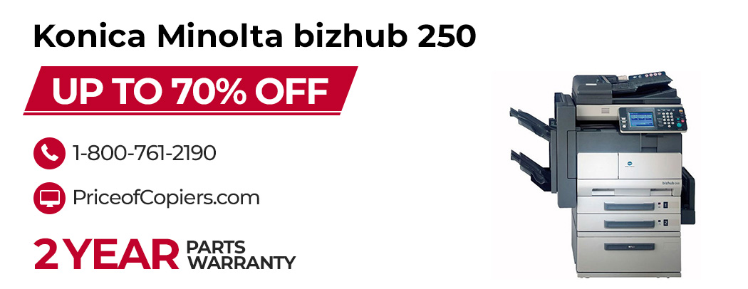 buy the Konica Minolta bizhub 250 save up to 70% off