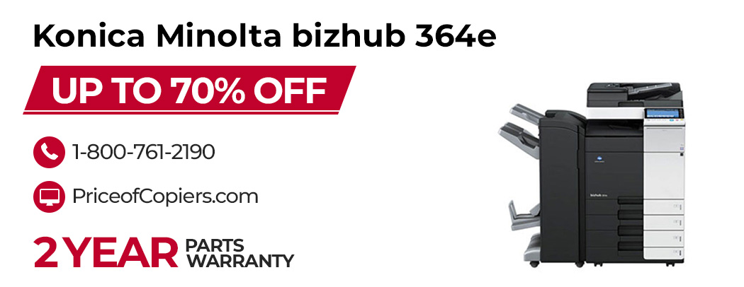 buy the Konica Minolta bizhub 364e save up to 70% off