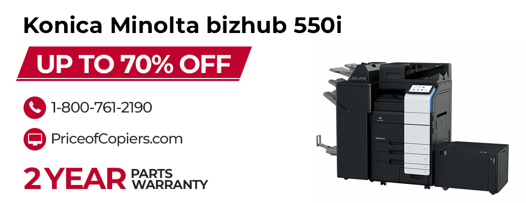 buy the Konica Minolta bizhub 550i save up to 70% off