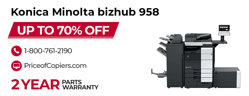 buy the Konica Minolta bizhub 958 save up to 70% off