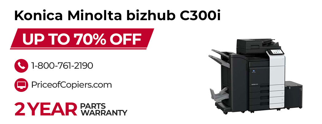 buy the Konica Minolta bizhub C300i save up to 70% off