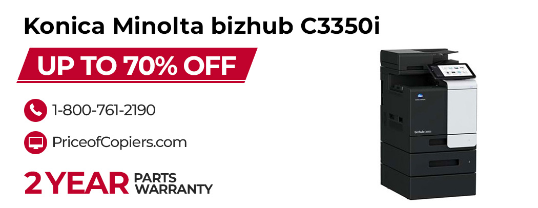 buy the Konica Minolta bizhub C3350i save up to 70% off