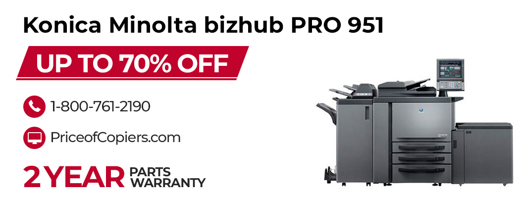 buy the Konica Minolta bizhub PRO 951 save up to 70% off