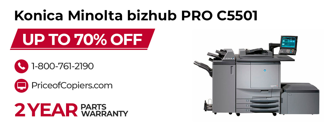 buy the Konica Minolta bizhub PRO C5501 save up to 70% off