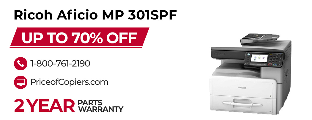 buy the Ricoh Aficio MP 301SPF save up to 70% off