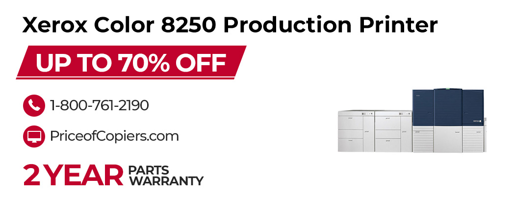 buy the Xerox Color 8250 Production Printer save up to 70% off